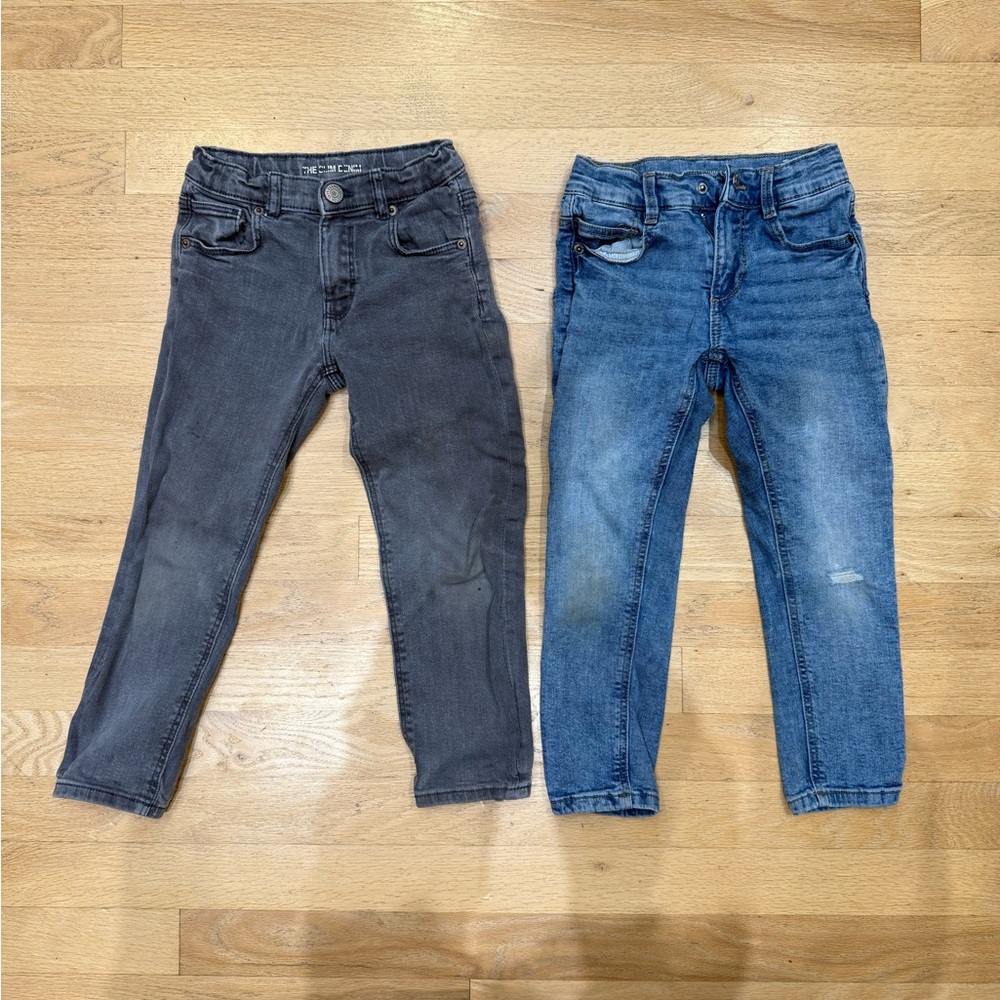 Zara Skinny Denim Boys 4-5Y, both pairs.